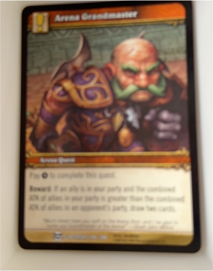 2009 World of Warcraft TCG Blood of Gladiators #190 Arena Grandmaster — front