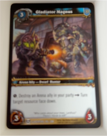 World of Warcraft TCG Blood of Gladiators #105 Gladiator Magnus — front