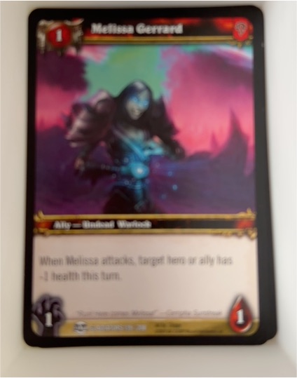 2009 World of Warcraft TCG Blood of Gladiators #139 Melissa Gerrard — front