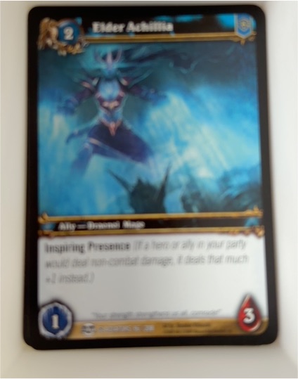 2009 World of Warcraft TCG Blood of the Gladiators #96 Elder Achillia — front