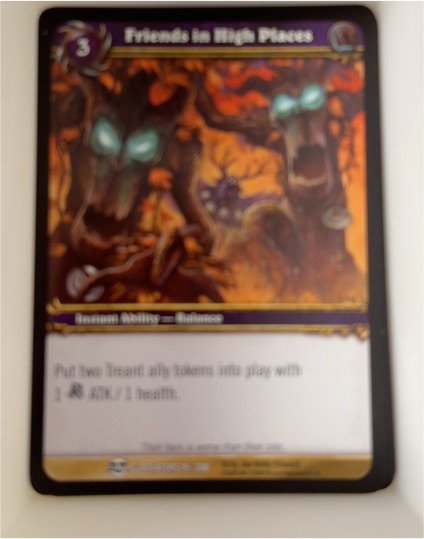 World of Warcraft TCG Blood of Gladiators #19 Friends in High Places — front
