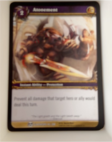 2009 World of Warcraft TCG Blood of Gladiators #40 Atonement — front