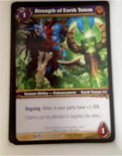 2009 World of Warcraft TCG Blood of Gladiators #65 Strength of Earth Totem — front