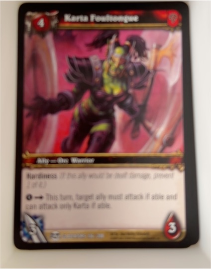 World of Warcraft TCG Blood of Gladiators #136 Karta Foultongue — front