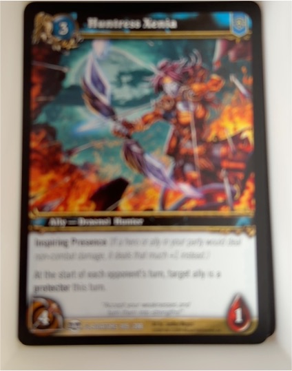 2009 World of Warcraft TCG Blood of the Gladiators #109 Huntress Xenia — front
