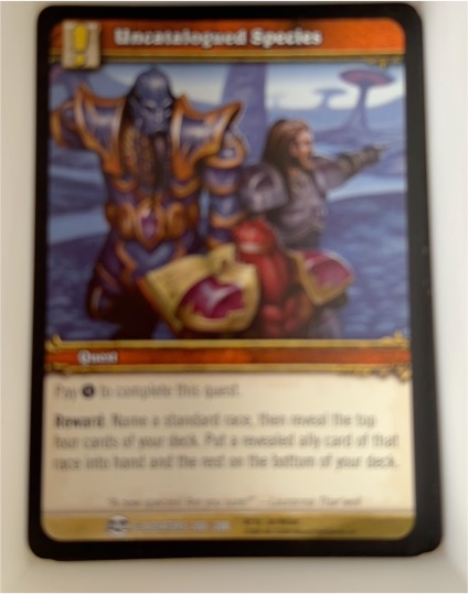 2009 World of Warcraft TCG Blood of Gladiators #200 Uncatalogued Species — front
