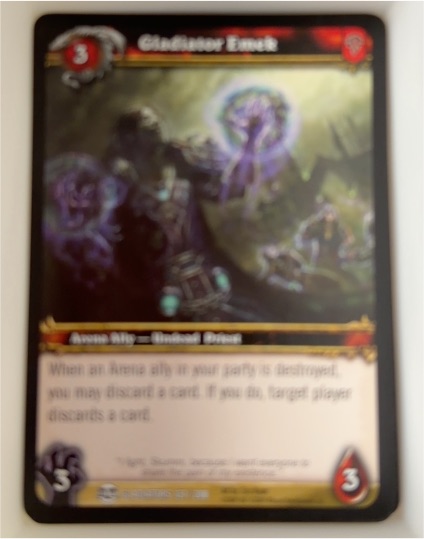 World of Warcraft TCG Blood of Gladiators #127 Gladiator Emek — front