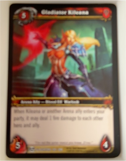 2009 World of Warcraft TCG Blood of Gladiators #129 Gladiator Kileana — front