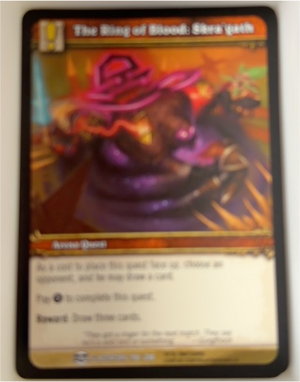 2009 World of Warcraft TCG #198 The Ring of Blood: Skra'gath — front