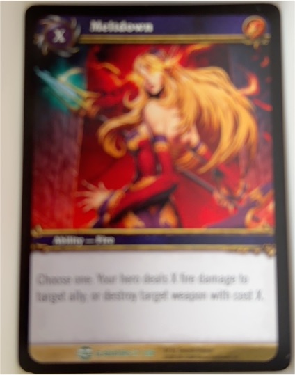 World of Warcraft TCG Blood of Gladiators #37/208 Meltdown — front