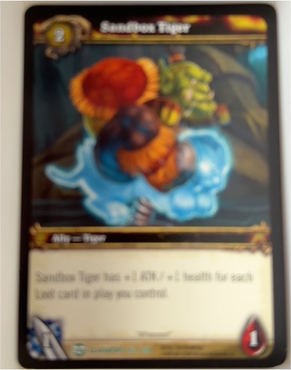 World of Warcraft TCG Sandbox Tiger #153 — front