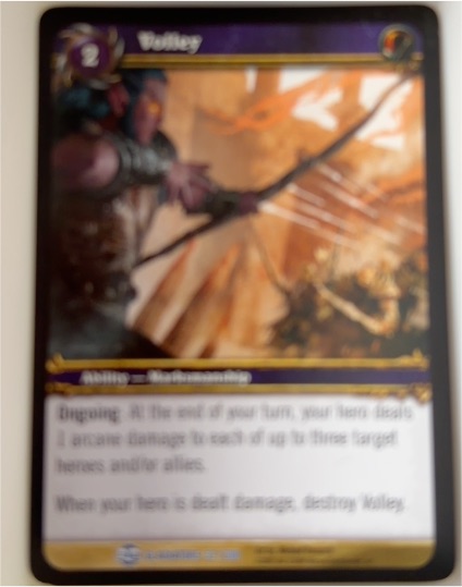 2009 World of Warcraft TCG Blood of Gladiators #32 Volley — front