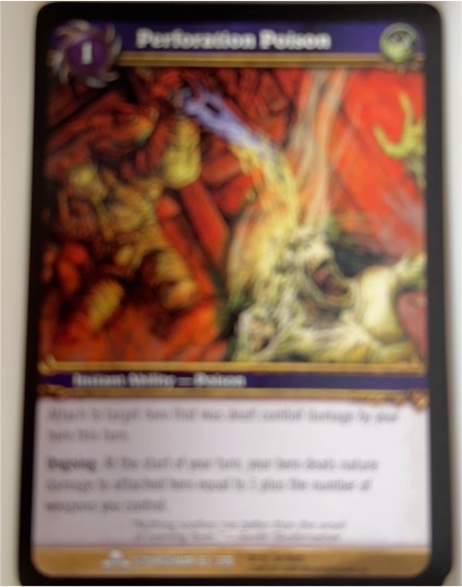 2009 World of Warcraft TCG Scourgewar #83 Perforation Poison — front