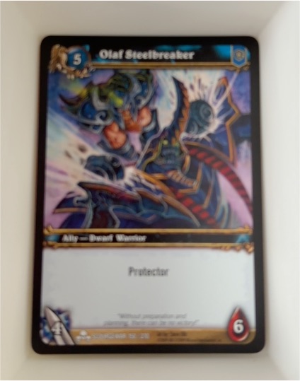 World of Warcraft TCG 2008 Olaf Steelbreaker #150 — front