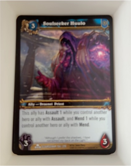 World of Warcraft TCG Scourgewar #154 Soulseeker Huulo — front
