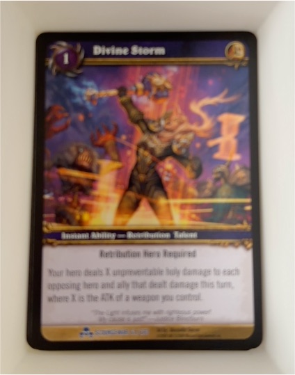 World of Warcraft TCG Scourgewar #61 Divine Storm — front