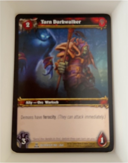 2008 World of Warcraft TCG Servants of the Betrayer #180 Tarn Darkwalker — front