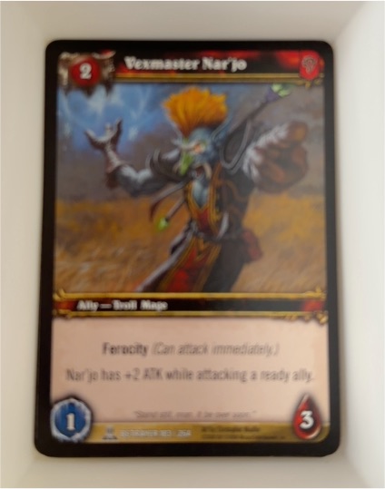 World of Warcraft TCG Servants of the Betrayer #183 Vexmaster Nar'jo — front