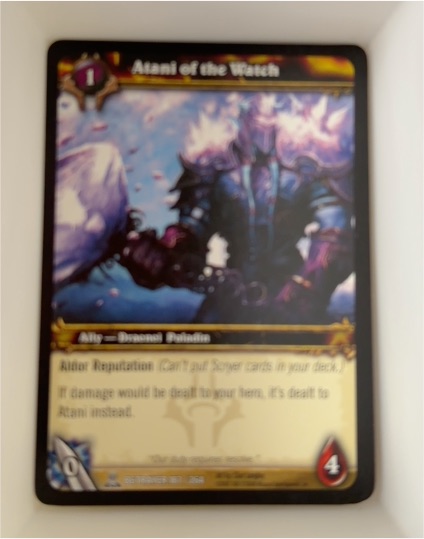 2008 World of Warcraft TCG Servants of the Betrayer #187 Atani of the Watch — front