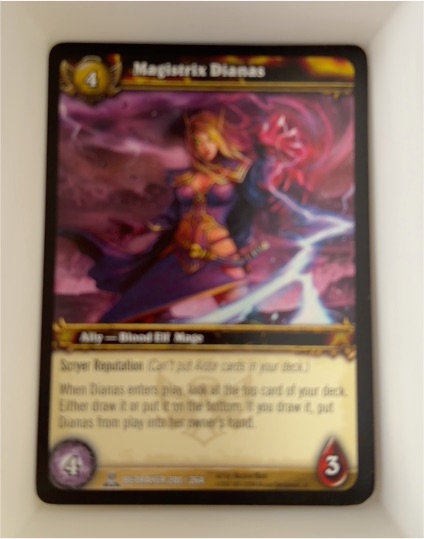 World of Warcraft TCG Servants of the Betrayer #200 Magistrix Dianas — front