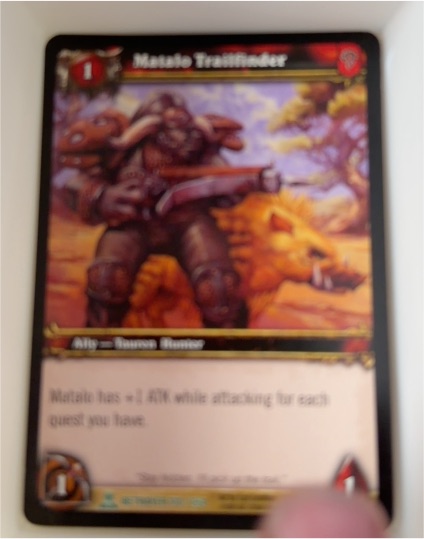 2008 World of Warcraft TCG #170 Matalo Trailfinder — front