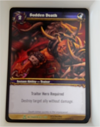 World of Warcraft TCG 2008 #123 Sudden Death — front