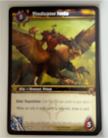 World of Warcraft TCG Vindicator Javlo — front