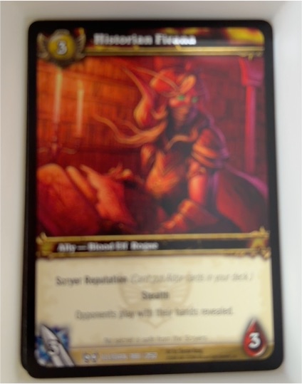 World of Warcraft TCG 2008 Historian Firana — front
