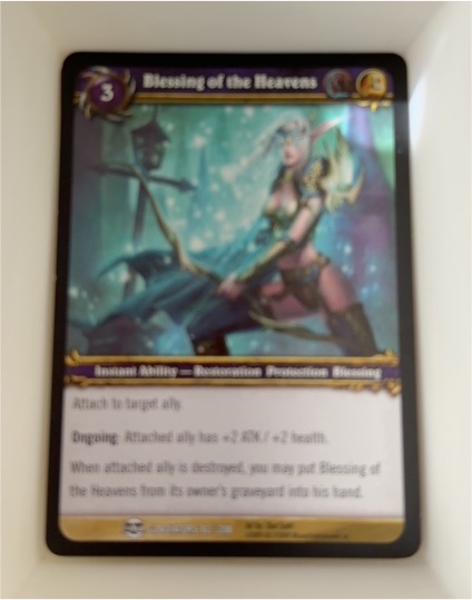 2009 World of Warcraft TCG Blood of the Gladiators #82 Blessing of the Heavens — front