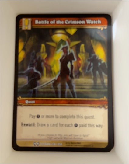 2008 World of Warcraft TCG Battle of the Crimson Watch #238/252 — front
