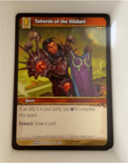 2008 World of Warcraft TCG #250 Tabards of the Illidari — front