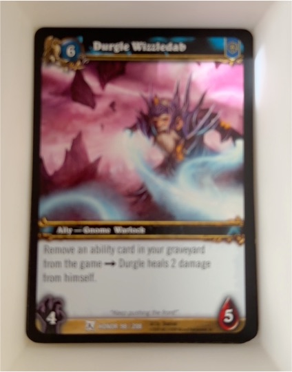 2006 World of Warcraft TCG Fields of Honor #98 Durgle Wizzledab — front