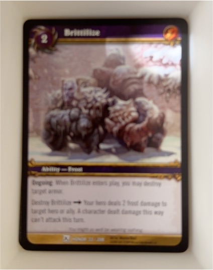 2009 World of Warcraft TCG Fields of Honor #33 Brittilize — front