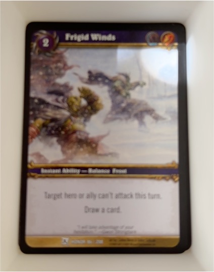 2009 World of Warcraft TCG Fields of Honor #86 Frigid Winds — front