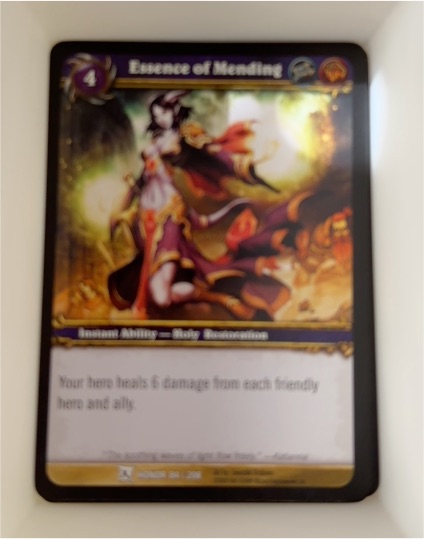 World of Warcraft TCG Essence of Mending #84/208 — front