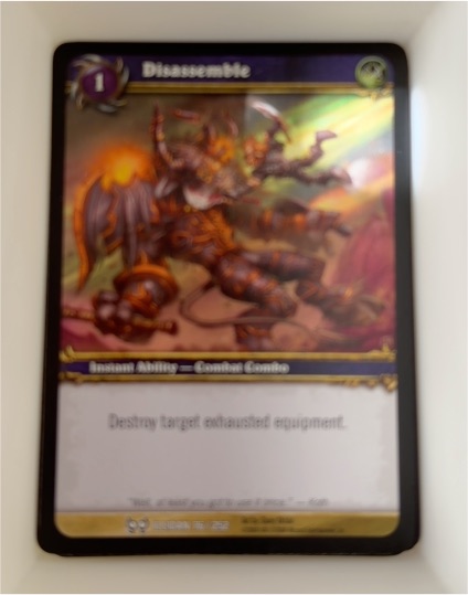 2008 World of Warcraft TCG The Hunt for Illidan #76 Disassemble — front