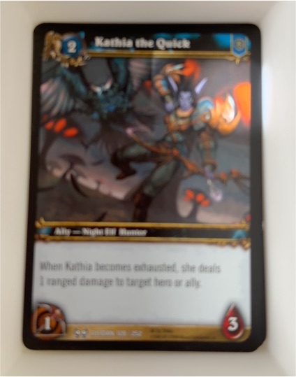 World of Warcraft TCG The Hunt for Illidan #128 Kathia the Quick — front