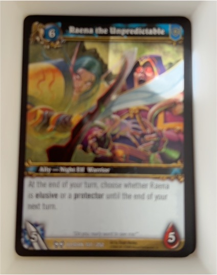 World of Warcraft TCG The Hunt for Illidan #137 Raena the Unpredictable — front