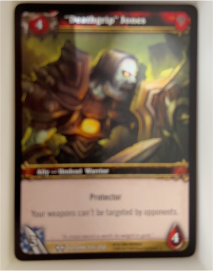 2008 World of Warcraft TCG The Hunt for Illidan #151 "Deathgrip" Jones — front