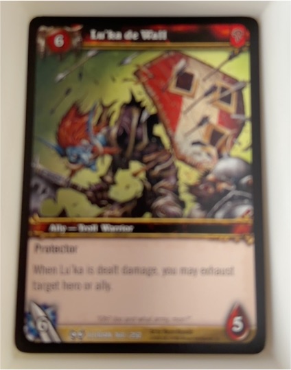2006 World of Warcraft TCG The Hunt for Illidan #160 Lu'ka de Wall — front