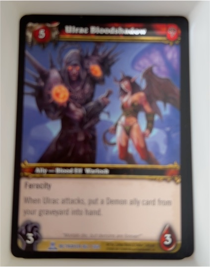 World of Warcraft TCG Ulrac Bloodshadow — front