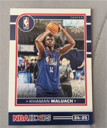 2024-25 Panini NBA Hoops Haunted Hoops #9 Khaman Maluach — front