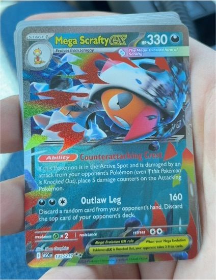 2021 Pokémon TCG ME: Ascended Heroes #135 Mega Scrafty ex — front