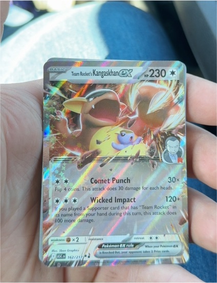 2021 Pokémon Team Rocket's Kangaskhan EX #162 — front