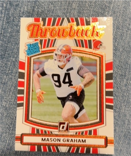2025 Panini Donruss #40 Mason Graham Rated Rookie Throwback — front