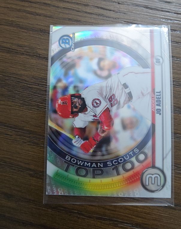 2020 Bowman Chrome Scouts Top 100 #BTP-3 Jo Adell — front