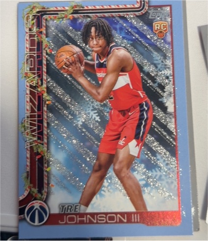 2025-26 Topps Holiday #H166 Tre Johnson III — front