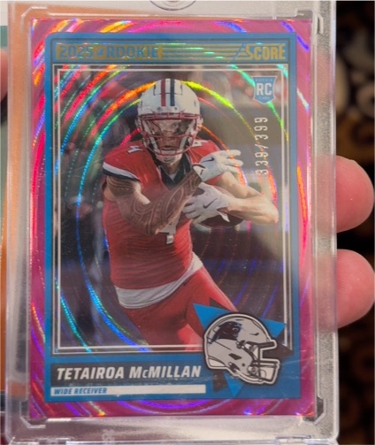 2025 Score #17 Tetairoa McMillan — front