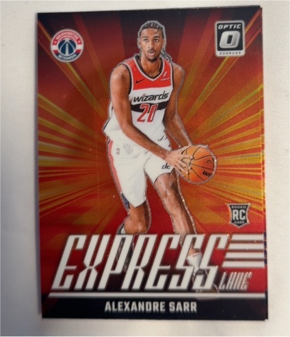 2024-25 Donruss Optic #11 Alexandre Sarr Express Lane — front