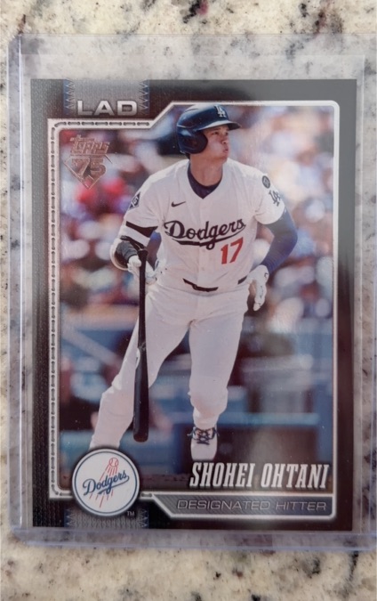 Topps 75 Shohei Ohtani Los Angeles Dodgers Base Set Baseball Card — front